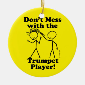 Nicht mit dem Trumpet-Player durcheinander Keramik Ornament