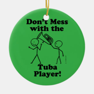 Nicht mit dem Tuba-Spieler durcheinander bringen Keramik Ornament