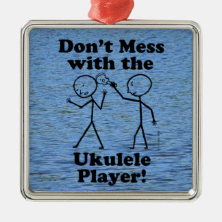 Nicht mit dem Ukulele-Spieler durcheinander bringe Ornament Aus Metall