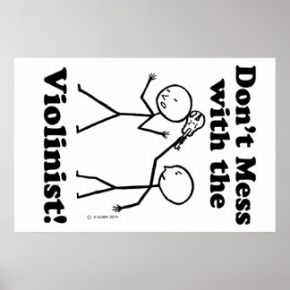 Nicht mit dem Violinisten verwechseln Poster