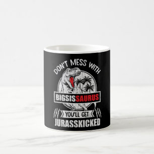 Nicht mit der großen Schwester Saurus Dinosaur-Fam Kaffeetasse