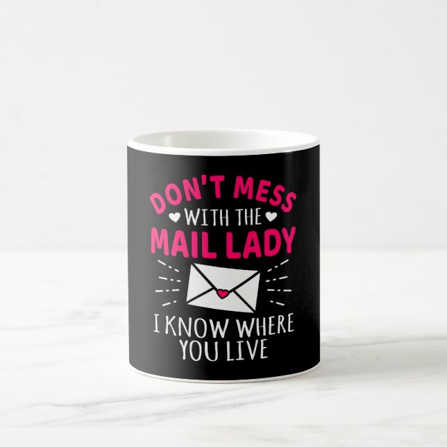 Nicht mit der schicken Lady Funny Postal-Mitarbeit Kaffeetasse (Mittel)