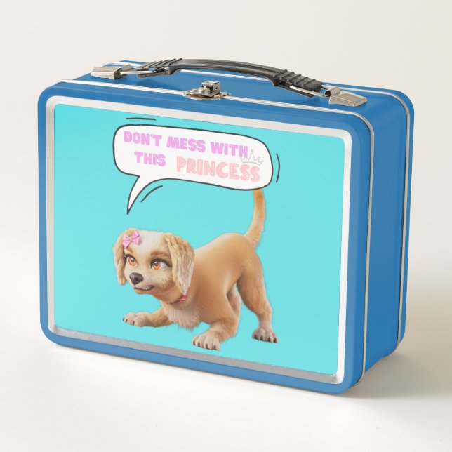 Nicht mit dieser Prinzessin durcheinander bringen Metall Brotdose (Vorderseite)