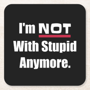 Nicht mit dummen Scheidungen noch lustiger brechen Rechteckiger Pappuntersetzer