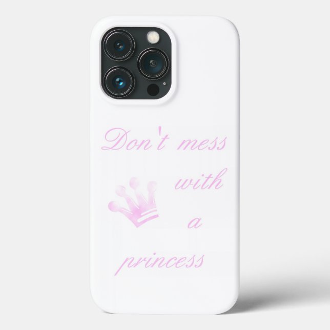 Nicht mit einer Prinzessin durcheinander bringen - Case-Mate iPhone Hülle (Rückseite)