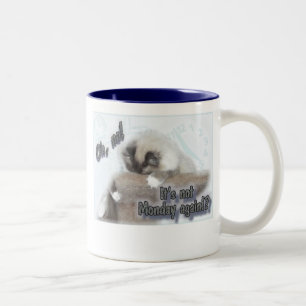 Nicht Montag wieder! Zweifarbige Tasse