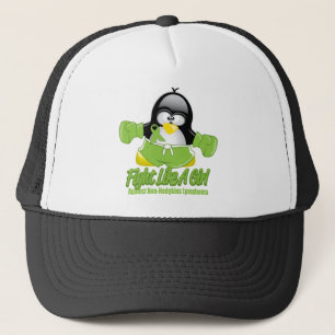 Nicht Morbus Hodgkin-kämpfender Pinguin Truckerkappe
