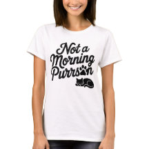 Nicht morgens Purrson Funny Cat T - Shirt