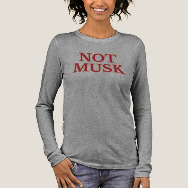 Nicht Muskel Langschläfchen T - Shirt (Vorderseite)