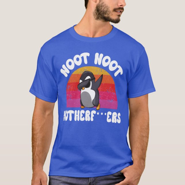 Nicht-Mutterpinguin lustig T-Shirt (Vorderseite)