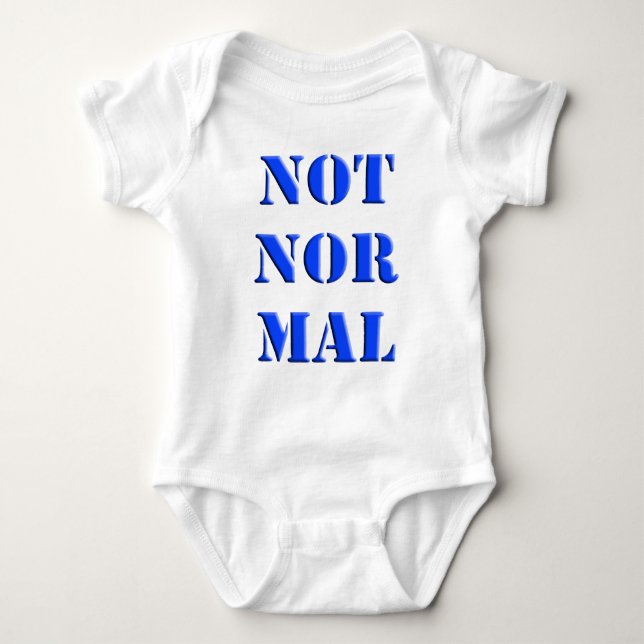 Nicht normal baby strampler (Vorderseite)