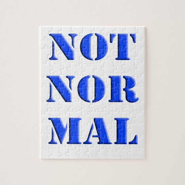 Nicht normal puzzle (Vertikal)