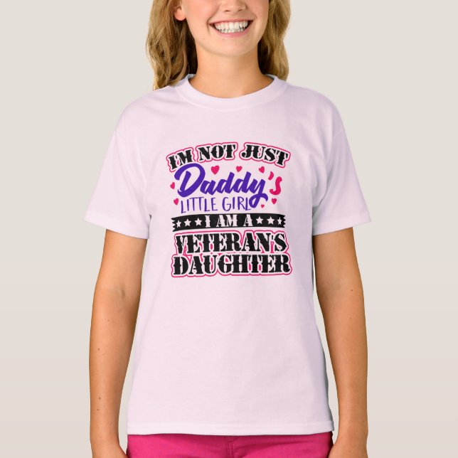 Nicht nur Daddy's Girl - Veteran's Tochter T-Shirt (Vorderseite)