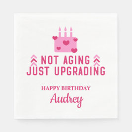 Nicht nur das Altern, den Personalisierten Geburts Serviette