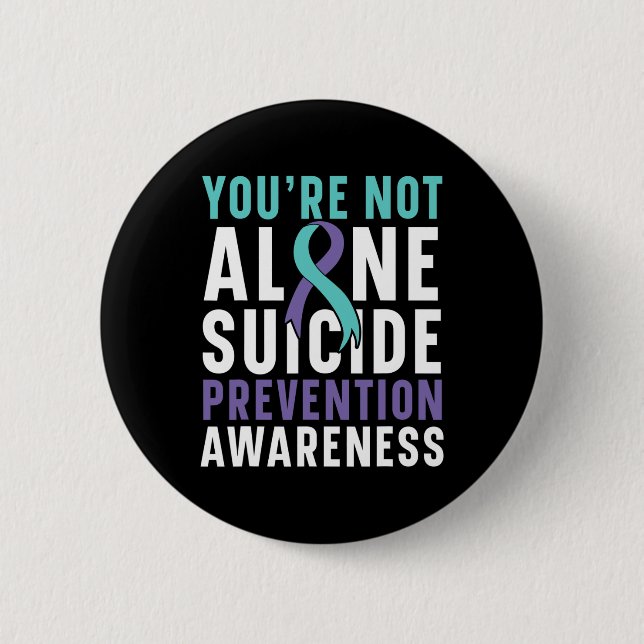 Nicht nur Depression Suizidprävention Bewusstsein Button (Vorderseite)