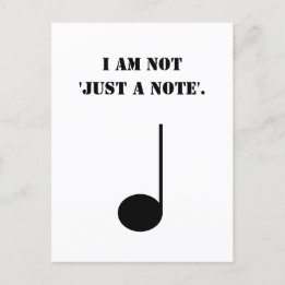 Nicht nur ein Spaß für lustige Musik Postkarte