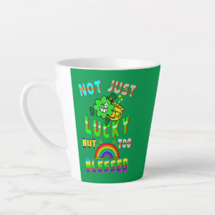 Nicht nur Glück, sondern zu gesegnet Milchtasse