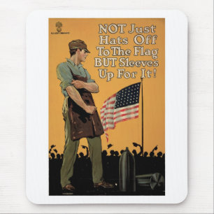 Nicht nur Hut ab vor der Flagge Mousepad