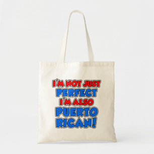 Nicht nur perfekt, ich bin Puerto Rico Tote Bag Tragetasche