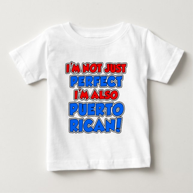 Nicht nur perfekt Puerto Rico Baby T-shirt (Vorderseite)