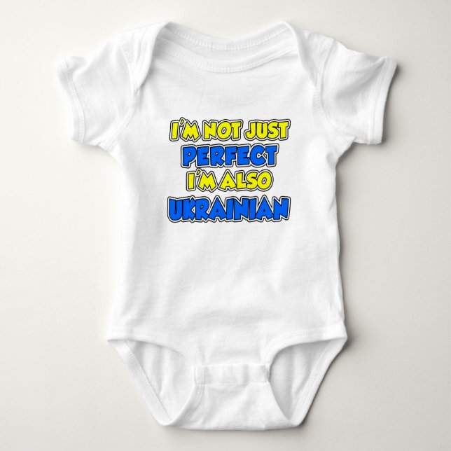 Nicht nur perfekt Ukrainisch Baby Strampler (Vorderseite)