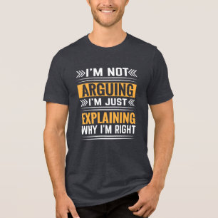 Nicht nur rechts-64691 argumentieren Tri-Blend shirt