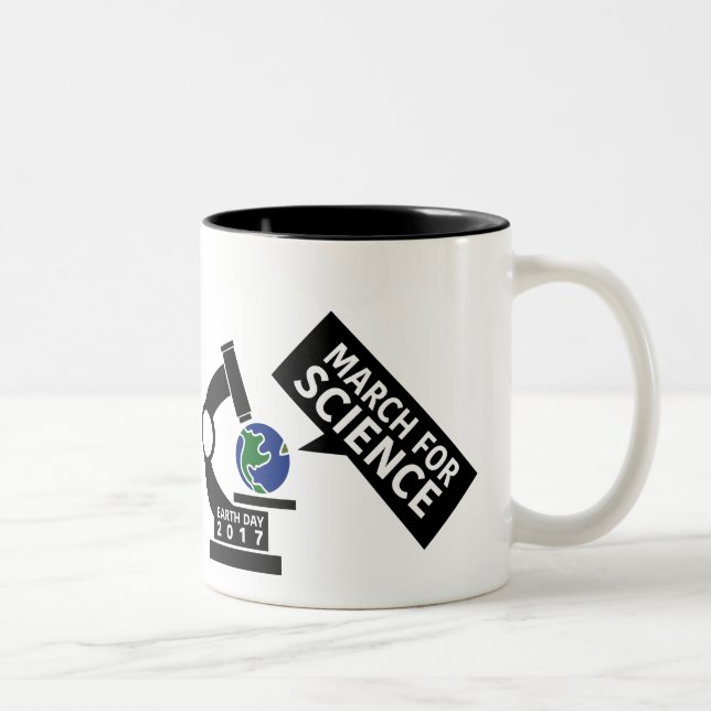 Nicht offizieller März für Wissenschaft Zweiton Zweifarbige Tasse (Rechts)