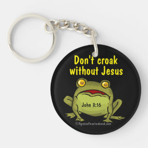 Nicht ohne Jesus kroak Schlüsselanhänger