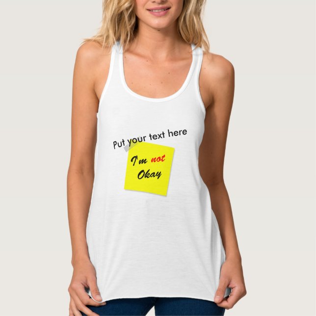 Nicht okay tank top (Vorderseite)