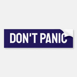 NICHT PANIC AUTOAUFKLEBER