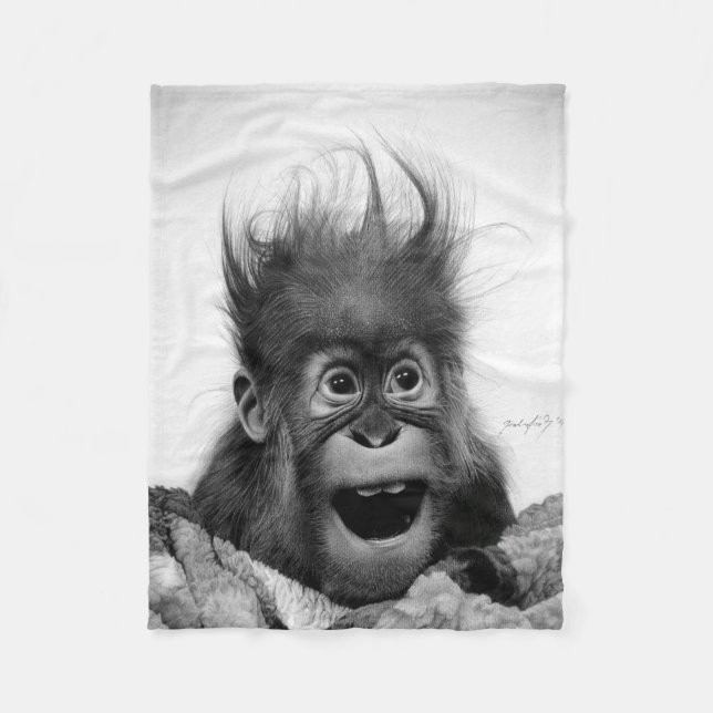 NICHT PANIC Fleece Blanket (Vorderseite)