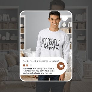 Nicht perfekt, aber verziehen Sweatshirt