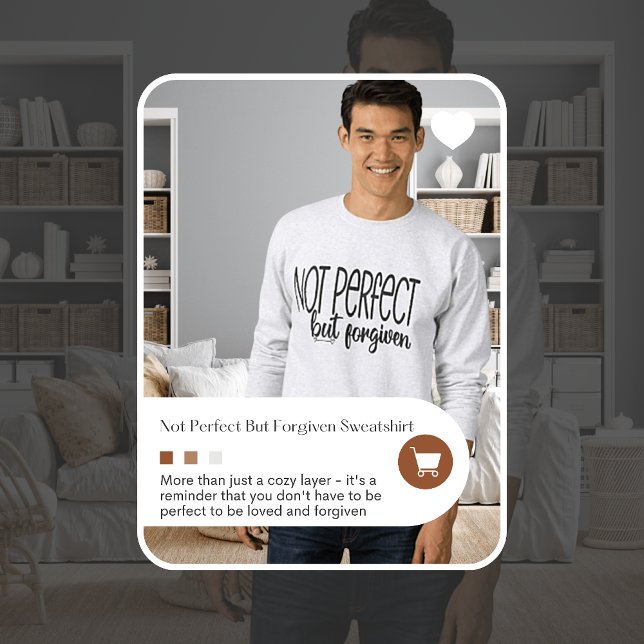 Nicht perfekt, aber verziehen Sweatshirt (Von Creator hochgeladen)