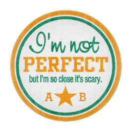 Nicht perfekt für das Schneiden von Monogramm Schneidebrett