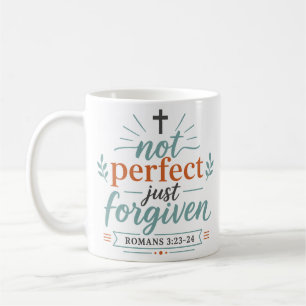Nicht perfekt, nur vergeben - Christlicher Glauben Kaffeetasse