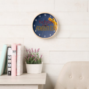 Nicht perfekt, nur verzeihen Christliches Sprichwo Uhr