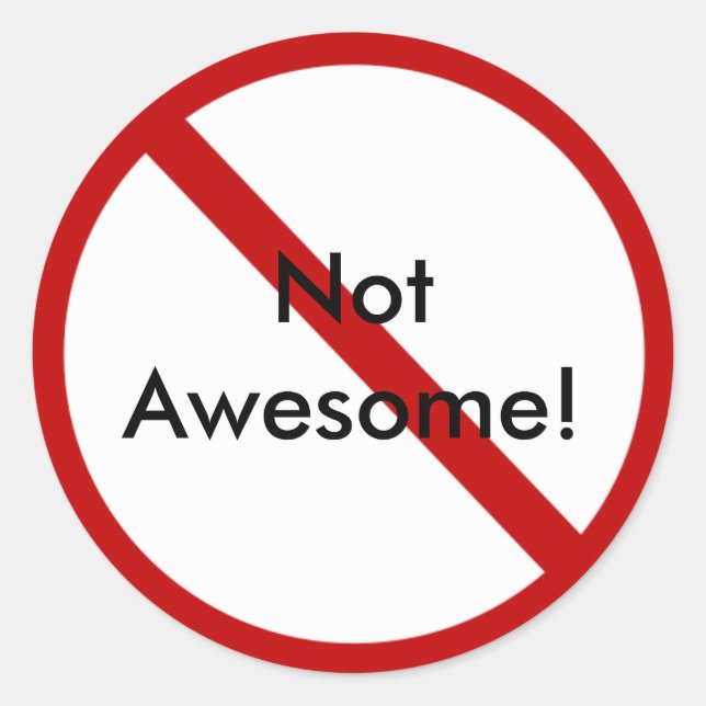 Nicht Phantastisch! Runder Aufkleber (Vorderseite)