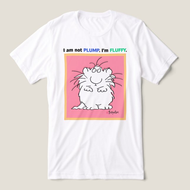 NICHT PLUMP, FLUFFY Boynton Tri-Blend Shirt (Design Vorderseite)
