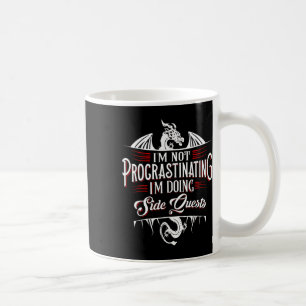 Nicht prokrastinierende Nebenquests Lustiger Rpg-G Kaffeetasse