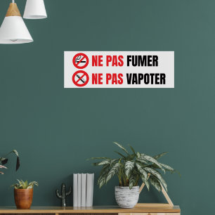 Nicht rauchen, nicht dampfen poster