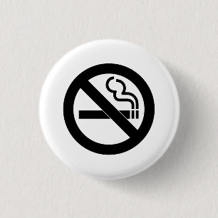 'Nicht rauchen'-Piktogramm-Taste Button