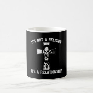 Nicht Religion, es ist eine Beziehung Jesus Christ Kaffeetasse