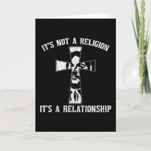 Nicht Religion, es ist eine Beziehung Jesus Christ Karte
