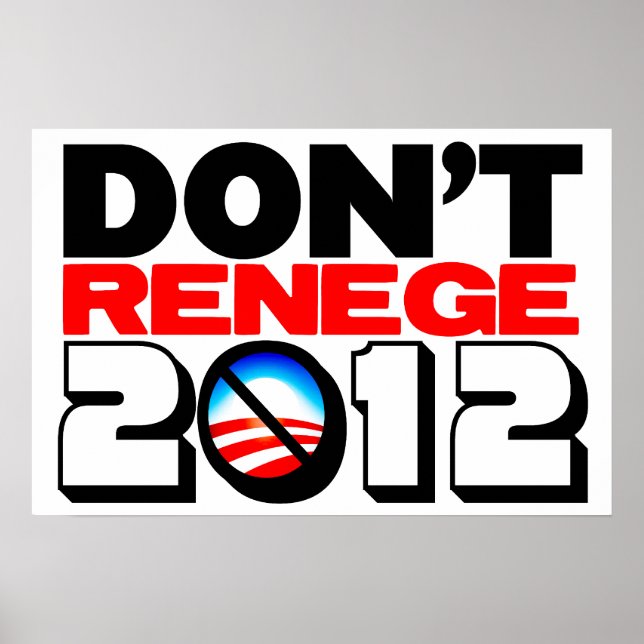 Nicht renege 2012 poster (Vorne)