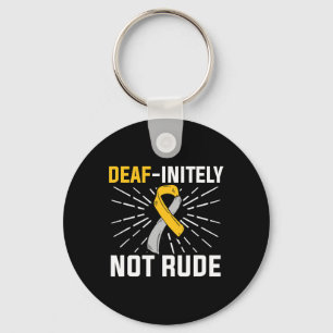 Nicht rude. Asl Deaf Sign Language Deaf Awareness Schlüsselanhänger