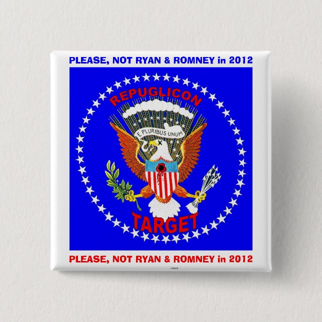 NICHT RYAN u. ROMNEY - Knopf Button (Vorderseite)