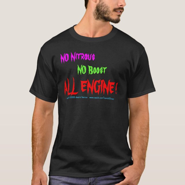 NICHT salpeterhaltig, KEIN Auftrieb, ALLER MOTOR! T-Shirt (Vorderseite)