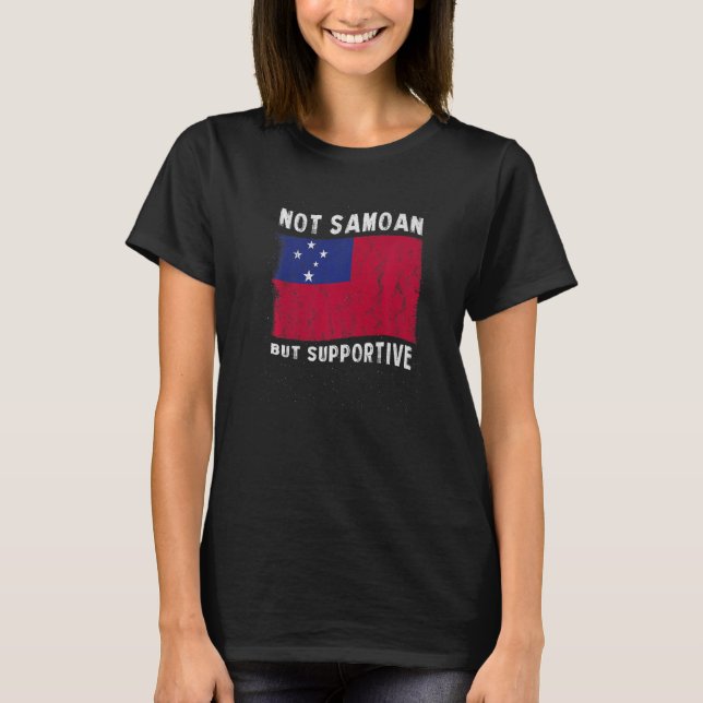 Nicht samoanische, aber unterstützende nationale F T-Shirt (Vorderseite)