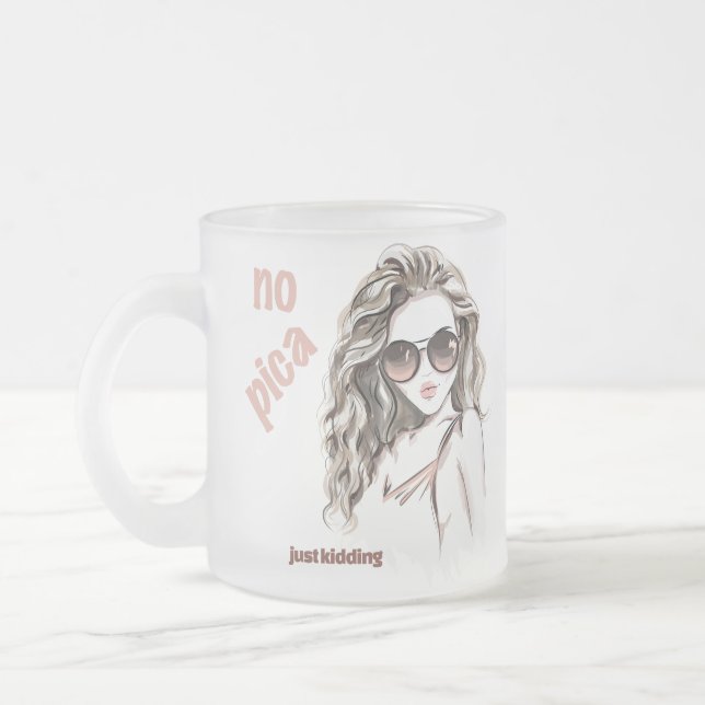 Nicht scharf mattglastasse (Links)