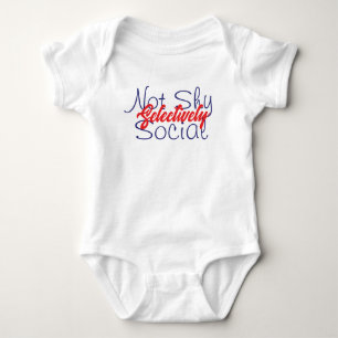 Nicht scheuen selektiv soziales lustiges Minimalis Baby Strampler